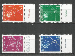 Switzerland 1952 Mint Stamps MNH(**)  Mi.# 566-569 Space - Nuevos