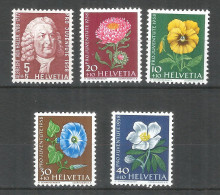 Switzerland 1958 Mint Stamps MNH(**)  Mi.# 663-667 - Neufs