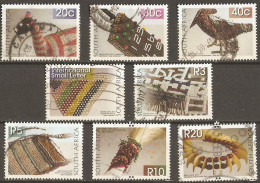 Afrique Du Sud RSA 2010 - Iziko Collection - Petit Lot De 8 Oblitérés - Artisanat - Art - Used Stamps