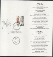 Martin Mörck. Denmark 2001. Menu HAFNIA'01 With Michel 1287. Signed. - Other & Unclassified