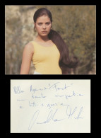 Ornella Muti - Italian Actress - Rare Signed Guestbook Page + Photo - 80s - COA - Actors & Comedians