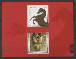 Canada - 2014 Year Of The Horse Block (2) MNH__(TH-24676) - Blocs-feuillets