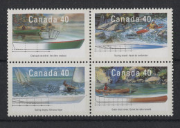 Canada - 1991 Boats Block Of Four MNH__(TH-23879) - Blocs-feuillets