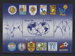 Brazil - 1984 International Football Association Block MNH__(TH-27802) - Blocks & Sheetlets