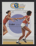 Cuba - 1992 Athletics World Cup Block MNH__(TH-27648) - Blocks & Kleinbögen