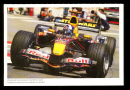 Sport Automobile Grand Prix De Monaco David Coulthard Voiture RB1 Ecurie Red Bull ( Format 11cm X 16cm ) - Grand Prix / F1