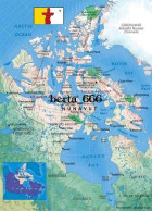 Canada Nunavut Map New Postcard * Carte Geographique * Landkarte - Nunavut