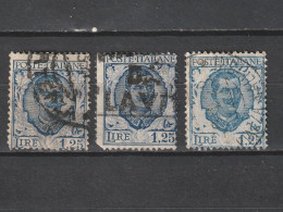 Italie - Yvert N°184oblitérés Varieté Impréssion - Used