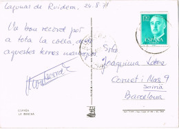 54685. Postal LAGUNAS De RUIDERA (Ciudad Real) 1971. Vista De Molino De Viento De La Mancha - Covers & Documents