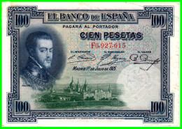 ESPAÑA BILLETE DE 100 PESETAS ALFONSO XIII  II REPUBLICA   AÑO 1925 - 100 Peseten