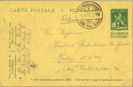 1915 , K.D. FELDPOSTAMT / XXII . RES.-KORPS. , GERMAN MILITARY " EASTERN GREETINGS " DESIGN PRINTED ON THE REVERSE - Briefe U. Dokumente
