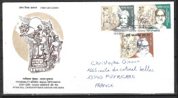 INDE. N°1681-3 Sur Enveloppe 1er Jour (FDC) De 2002. Réformateurs Sociaux. - FDC