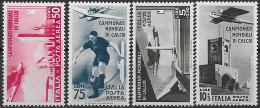 1934 Italia 2nd Football World Cup Airmail 4v. Bc MNH Sassone N. 69/72 - Autres & Non Classés