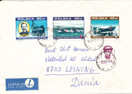 Poland Cover Sent To Denmark 1989 ?? Topic Stamps - Covers & Documents