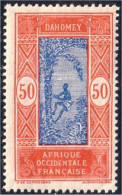 372 AOF Dahomey 50c Cocotiers Coconuts MH * Neuf (f3-AEF-183) - Gebraucht