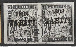 Tahiti VFU TB 1893 1300 Euros For Two Single Stamps Already - Used Stamps