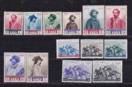 1949 San Marino Saint Marin GIUSEPPE GARIBALDI Serie Di 13 Valori MNH** Con Posta Aerea - Neufs