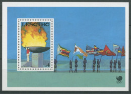 Lesotho 1988 Olymp. Spiele Seoul Olympisches Feuer Block 55 Postfrisch (C27192) - Lesotho (1966-...)