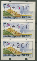 Israel ATM 1994 Jaffa Ohne Phosphor, Satz 3 Werte ATM 10.2 X S9 Postfrisch - Automatenmarken (Frama)