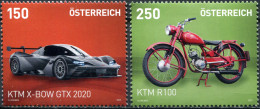 Austria 2023. Transportation - KTM Racing (MNH OG) Set Of 2 Stamps - Neufs