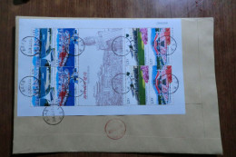 China.  Souvenir  Sheet   On Registered Envelope - Briefe U. Dokumente