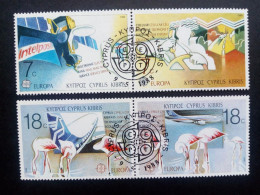 ZYPERN MI-NR. 695-698 GESTEMPELT(USED) EUROPA 1988 TRANSPORTMITTEL FLAMINGO - 1988