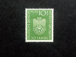 DEUTSCHLAND MI-NR. 163 POSTFRISCH(MINT) 50 JAHRE DEUTSCHES MUSEUM MÜNCHEN 1953 EULE - Hiboux & Chouettes