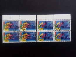 FRANKREICH MI-NR. 3021-3022 4er BLOCK GESTEMPELT(USED) EUROPA 1994 ENTDECKUNGEN Und ERFINDUNGEN - 1994