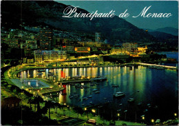 7-4-2024 (1 Z 16) Monaco (Posted In France) Baie De Monaco La Nuit - Hafen