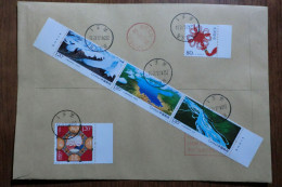 China. Full Set  On Registered Envelope - Briefe U. Dokumente