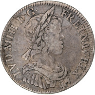 France, Louis XIV, 1/4 Écu à La Mèche Courte, 1645, Paris, Argent, TB+ - 1643-1715 Ludwig XIV.