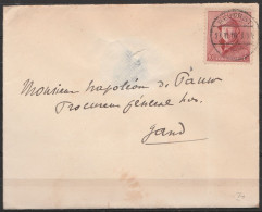 L. Affr.N°168 Càpt Fortune BEVERST /27.11.1918 Pour GAND - 1919-1920 Roi Casqué