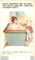 ILLUSTRATEUR UNE PETITE SECONDE MONSIEUR ET JE SUIS A VOUS FEMME NUE DANS SON BAIN - Autres & Non Classés