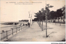 AJAP6-STATUE-0562 - ST-NAZAIRE - Le Boulevard De L'océan Et Le Monument Aux Morts  - Denkmäler