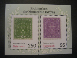 Österreich 2024- Serie: Freimarken Der Monarchie, Block Freimarken 1917/19, Nennwert 345 Ct. ** Ungebraucht - Ungebraucht