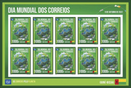 Guinea Bissau 2022, Postal World Day, Join Issue, Sheetlet IMPERFORATED - UPU (Union Postale Universelle)