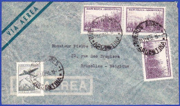 Cover - Buenos Aires To Bruxelles, Belgique -|- Postmark - Buenos Aires . 1952 - Briefe U. Dokumente