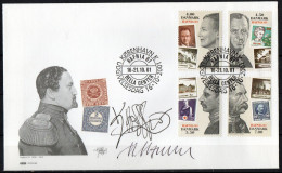 Martin Mörck. Denmark 2001. Int. Stamp Exhibition HAFNIA'01. Michel 1287 - 1290 FDC. Signed. - FDC