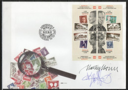 Martin Mörck. Denmark 2001. Int. Stamp Exhibition HAFNIA'01. Michel Bl.17 FDC. Signed. - FDC