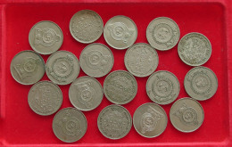 COLLECTION LOT CEYLON SRI LANKA RUPEE 18PC 129G #xx40 1875 - Sri Lanka