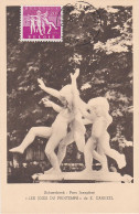 Carte Maximum Belgique 979 Sculpture Les Joies Du Printemps Canneel 1956 - 1951-1960