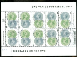 Nederland 2017 Nvph Nr V 3587 * BLOK * DAG VAN DE POSTZEGEL * WILHELMINA * POSTFRIS GESTEMPELD * CW Euro 20.00 - Used Stamps