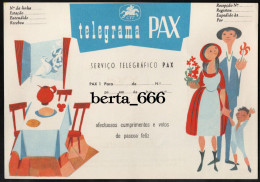 CTT Servico Telegrafico PAX 1 Telegrama De Páscoa Feliz * Portugal Easter Greetings Telegram - Storia Postale