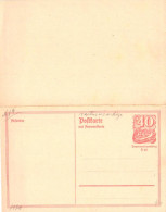 Germany:Postal Stationery 40 Pfennig With Answer Stationery, 1920 - Postkarten