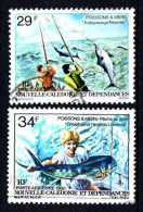Nouvelle Calédonie  - 1979 -  Poissons De Mer  - PA 192/193  - Oblit - Used - Oblitérés