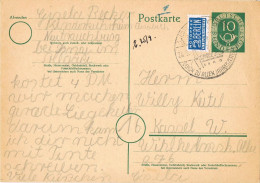 54711. Entero Postal NEUTRAUCHBURG (Alemania Federal)  1953. NOTPFER Berlin, Sello Ayuda - Cartes Postales - Oblitérées