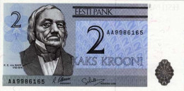 ESTONIA EESTI - 1992 - 2 Krooni - P. 70 - Serie AA - FDS/UNC - Estland