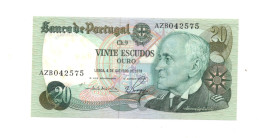 Portugal 20 Escudos 1978 P-176  UNC - Portugal