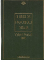 2005 Valori Postali - Libro Annata Francobolli D'Italia - PERFETTO - CON TUTTE LE TASCHINE APPLICATE -SENZA FRANCOBOLLI - Annate Complete