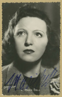 Marie Bell (1900-1985) - Actrice Française - Jolie Photo-carte Signée - Acteurs & Toneelspelers